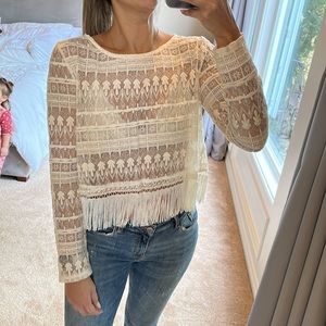 Like new - see through top